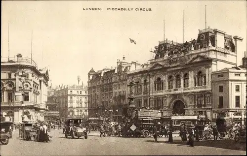 Ak West End London City England, Piccadilly Circus
