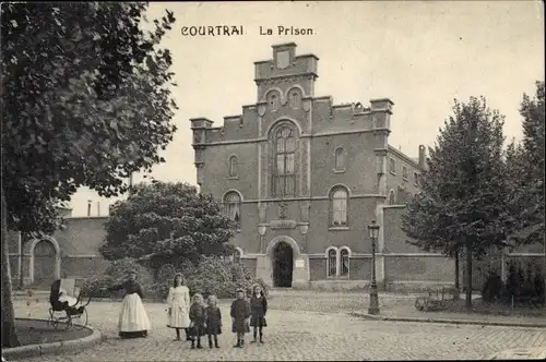 Ak Kortrijk Kortrijk Westflandern, Das Gefängnis