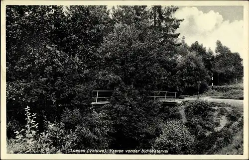 Ak Loenen Gelderland, Veluwe, Yzeren vonder b/d Waterval