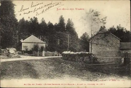 Ak Les Cols des Vosges, Col du Hantz, entre Senones et St. Blaise avant la Guerre 1914