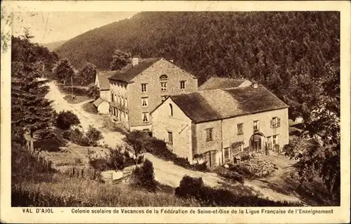 Ak Val d'Ajol Vosges, Colonie scolaire de Vacances de la Fédération de Seine Oise