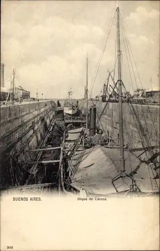 Ak Buenos Aires Argentinien, Dique de Carena