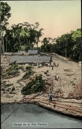 Ak Paraná Argentinien, Obraje en el Alto Parana