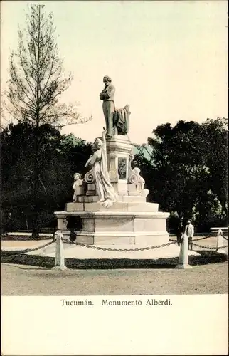 Ak Tucumán Argentinien, Monumento Alberdi