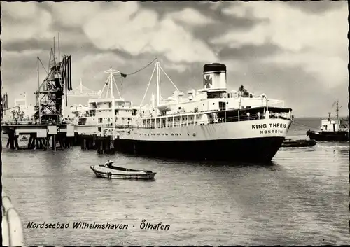 Ak Wilhelmshaven an der Nordsee, Ölhafen