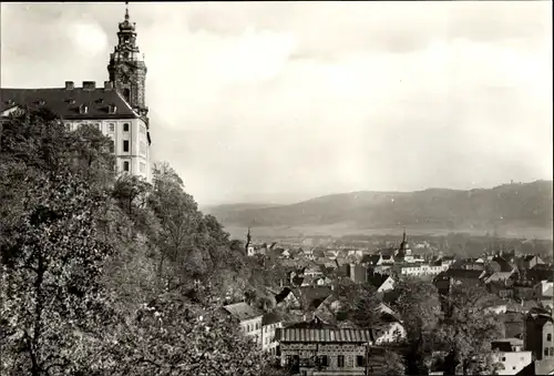 Ak Rudolstadt in Thüringen, Heidecksburg mit Blick auf die Stadt