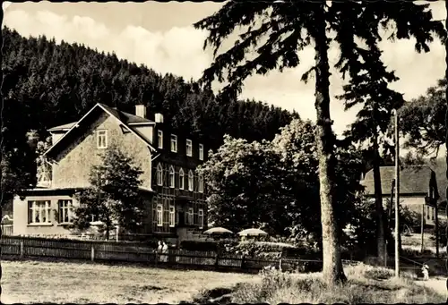 Ak Manebach Ilmenau in Thüringen, Hotel Moosbach