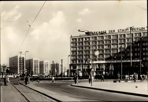 Ak Berlin Mitte, Alexanderplatz, Sparkasse der Stadt Berlin