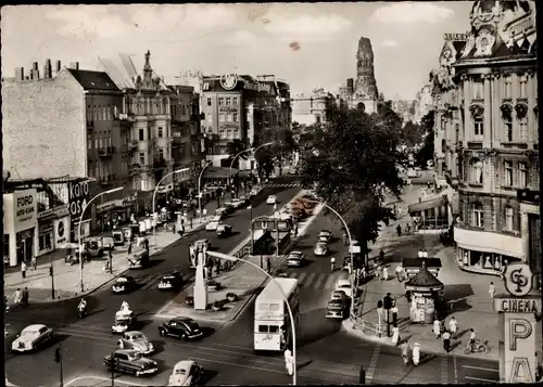 Ak Berlin Charlottenburg, Kurfürstendamm und Gedächtniskirche