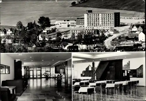 Ak Wurzbach in Thüringen, FDGB-Heim Frankenwald, Inneres