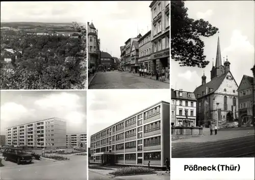 Ak Pößneck im Saale Orla Kreis Thüringen, Strassenansicht, Gebäude, Wohnsiedlung