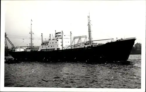 Foto Ak HAPAG Frachtschiff im Hamburger Hafen