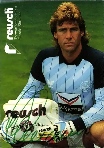 Ak Fußballspieler Gerald Ehrmann, Portrait, Autogramm