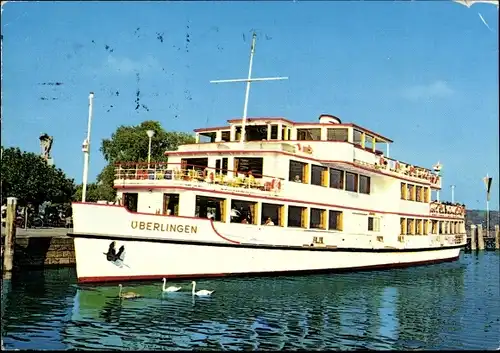 Ak Motorschiff Überlingen auf dem Bodensee