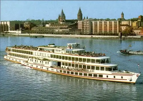 Ak Schnellschiff Wappen von Mainz, Köln-Düsseldorfer Deutsche Rheinschifffahrt AG