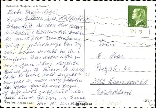 Ak Segelschiff Nojaden och Slottet