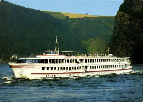 Ak Köln Düsseldorfer Rheindampferschiff France