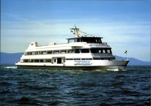 Ak Motorschiff Graf Zeppelin auf dem Bodensee