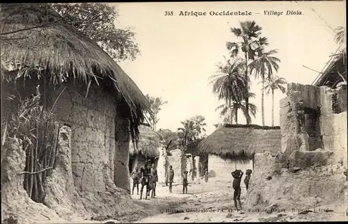 Ak Französisch-Westafrika, Village Diola