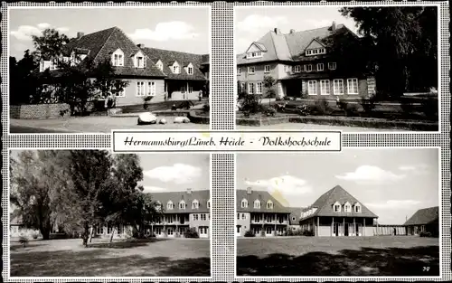 Ak Hermannsburg Südheide in der Lüneburger Heide, Volkshochschule