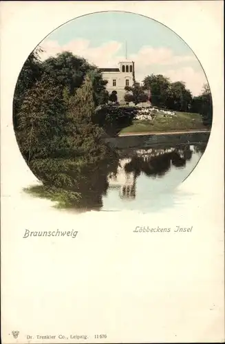 Ak Braunschweig in Niedersachsen, Löbbeckens Insel