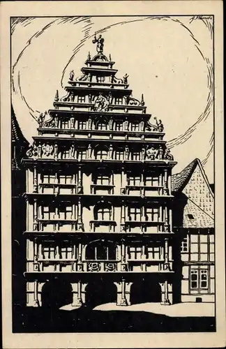 Ak Braunschweig in Niedersachsen, Gewandhaus