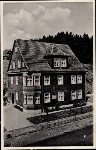 Ak Braunlage im Oberharz, Haus Hampel