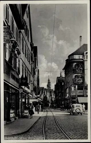 Ak Reutlingen in Württemberg, Untere Wilhelmstraße