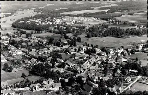 Ak Hermannsburg Südheide in der Lüneburger Heide, Luftaufnahme