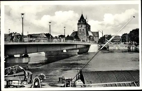 Ak Hameln an der Weser Niedersachsen, Münsterkirche, Weserbrücke