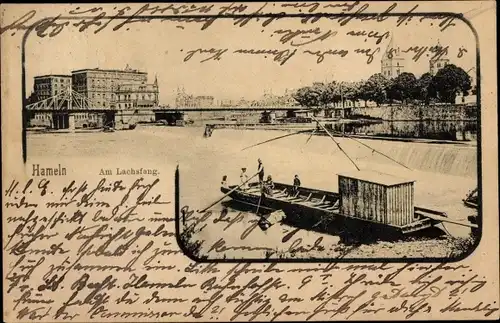 Ak Hameln an der Weser Niedersachsen, Am Lachsfang