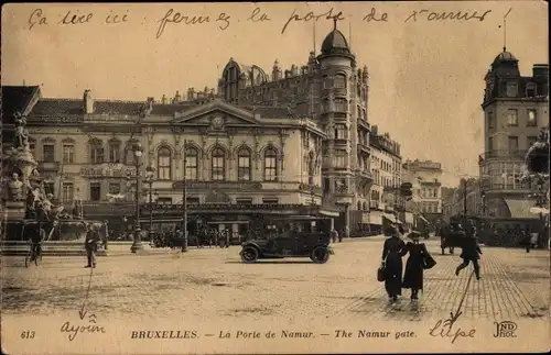 Ak Bruxelles Brüssel, The Porte de Namur