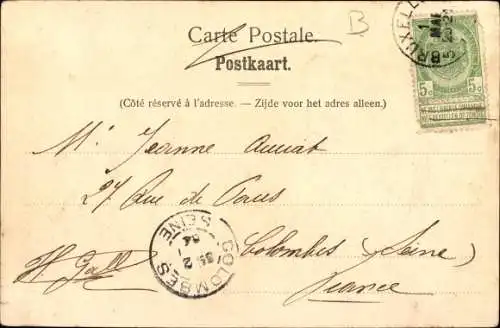 Ak Brüssel, Caserne des Guides