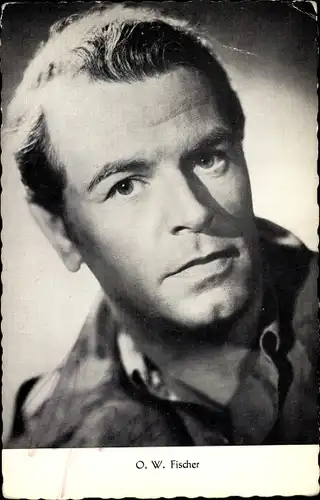 Ak Schauspieler O. W. Fischer, Portrait, Autogramm