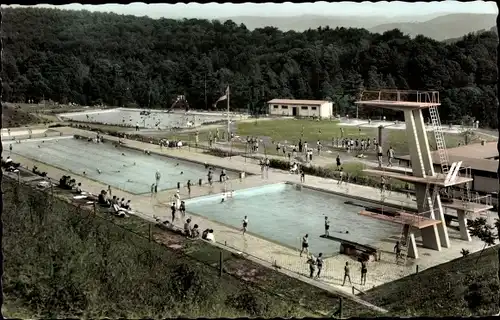 Ak Baden Baden am Schwarzwald, Städisches Hardbergbad