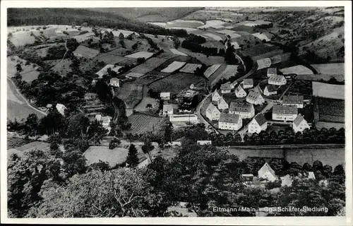Ak Eltmann in Bayern, Fliegeraufnahme der Gg. Schäfer Siedlung