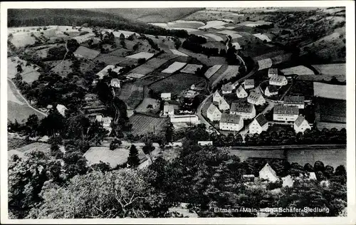 Ak Eltmann in Bayern, Fliegeraufnahme der Gg. Schäfer Siedlung