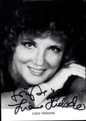 Ak Schauspielerin Liane Hielscher, Portrait, Autogramm
