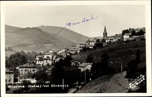 Ak Valsonne Rhône, Gesamtansicht