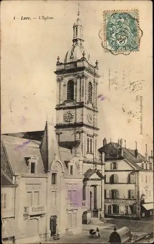 Ak Lure Haute Saône, die Kirche