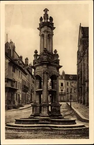 Ak Autun Saone-et-Loire, Saint-Lazare-Brunnen