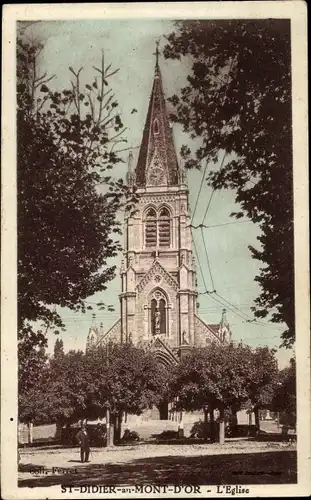 Ak St Didier au Mont d&#39;or Rhône, Die Kirche