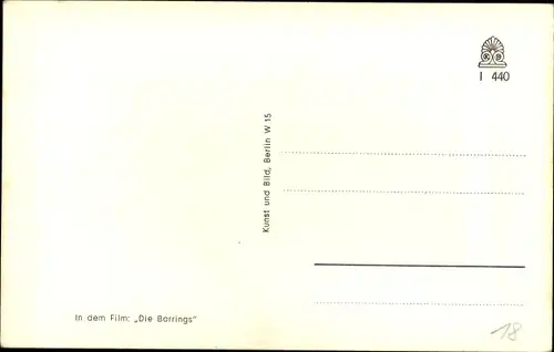 Ak Schauspielerin Sonja Sutter, Die Barrings, Autogramm