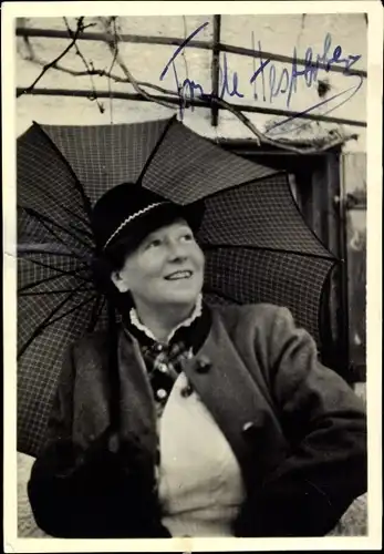 Ak Schauspielerin Trude Hesterberg, Portrait, Autogramm