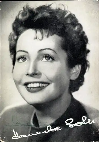 Ak Schauspielerin Hannelore Schroth, Portrait, Autogramm