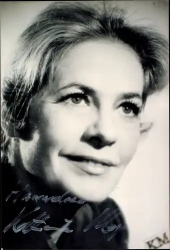 Foto Ak Schauspielerin Katharina Mayberg, Portrait, Autogramm