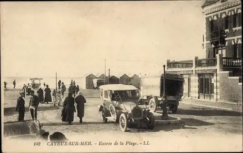 Ak Cayeux sur Mer Somme, Eingang zum Strand