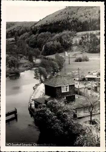Ak Obermaßfeld Grimmenthal Thüringen, HO Saalhof Schenke