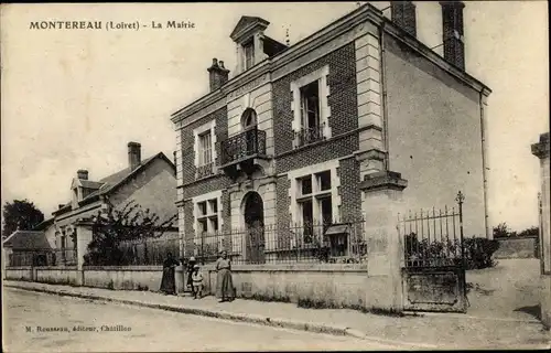 Ak Montereau Loiret, La Mairie