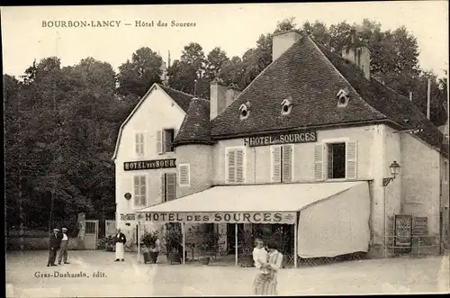 Ak Boubon Lancy Saône-et-Loire, Hôtel des Sources